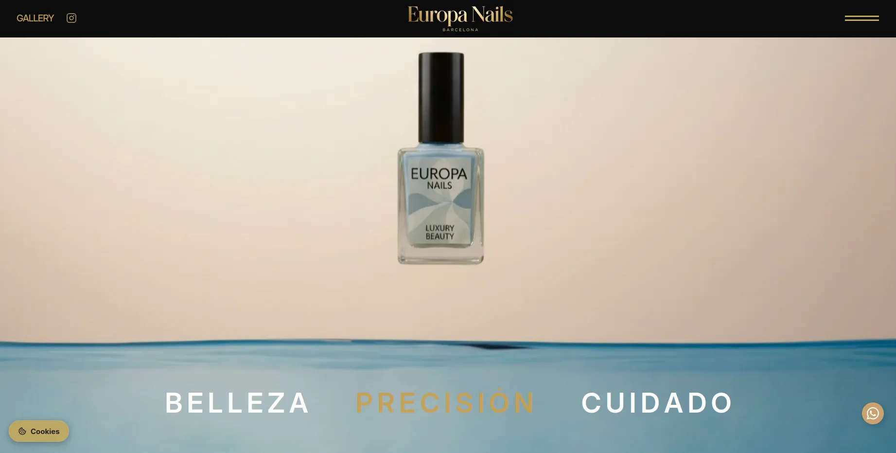 Europa Nails: website by Bilal Studio