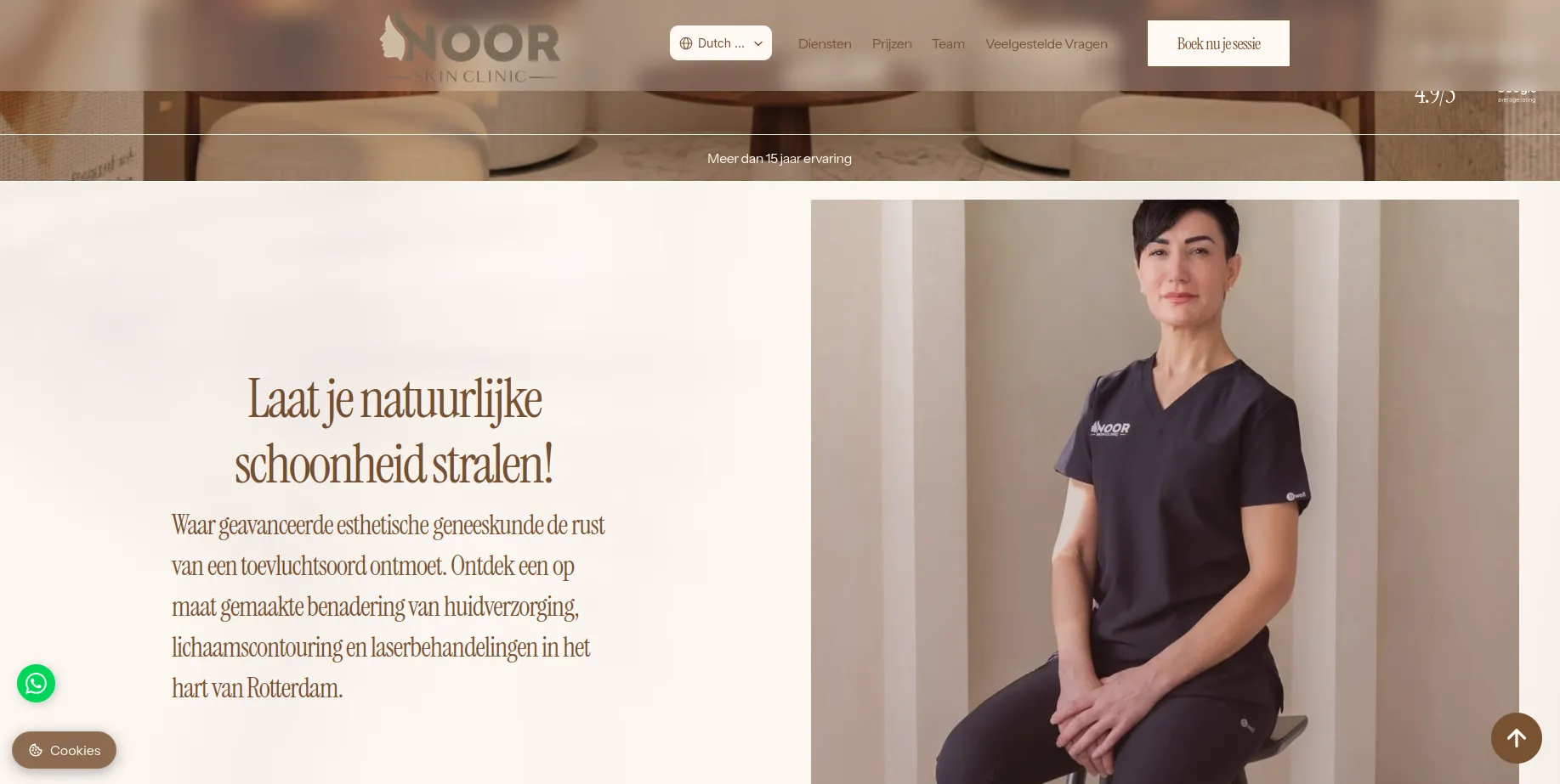 Noor Clinics: website by Bilal Studio