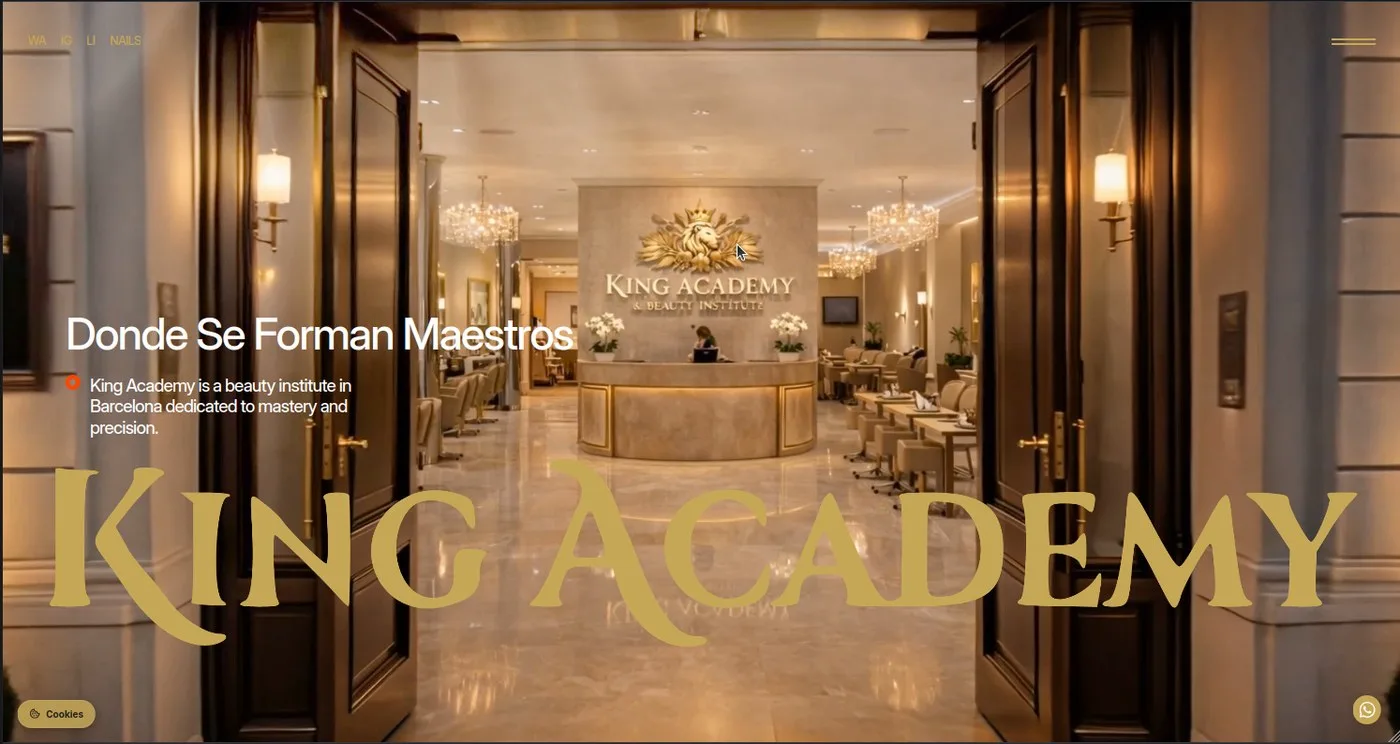 King Academy homepage